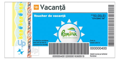 tichet sau voucher vacanta suport hartie up vacanta