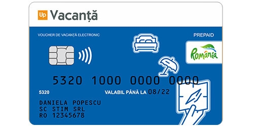 card sau voucher de vacanta suport electronic up romania