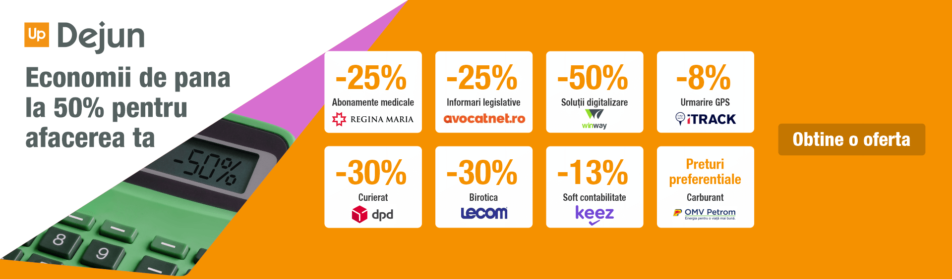 Redu costurile afacerii cu discounturi de pana la 50%